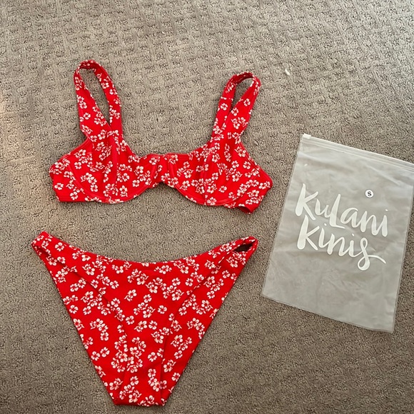 Kulani Kinis Swim Kulani Kinis Red Bikini Poshmark